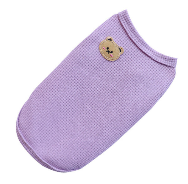 18324ade5724679b Bear Thickened with Veet Dog Clothes Cat Solid T-shirt Clothing Dogs Thin Small Fashion Chihuahua Pug Pet Vest York