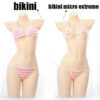 183751a8bf637ac0 Sexy Micro Bikini Women Lenceria Lingerie Hot Cute Lolita Stripe Pink Mini Trikini Extremo Underwear and Bra Sets Costume