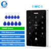18409af839ca0c1c Outdoor Access Control System Kit Set Waterproof RFID Keypad 125KHz 13.56MHz NFC + 180KG Electric Magnetic Lock Strike Locks