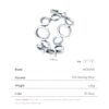 1855a626a4919dca Modian 2021 Real 925 Sterling Silver Irregular Round Finger Ring Fashion Party Accessories For Women Fine Statement Jewelry Gift
