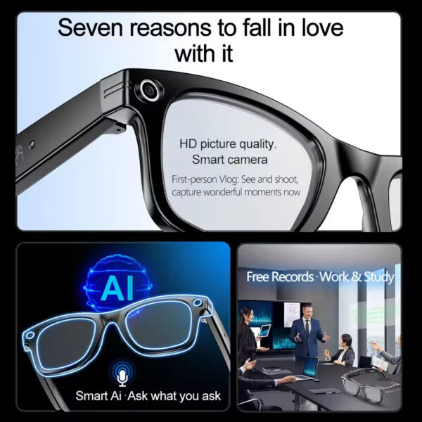 185b896c604a305c New 800W Camera AI Glasses Men Color-Changing Smart Translation Glasses Photo Video Recording Waterproof Call Smart Sunglasses