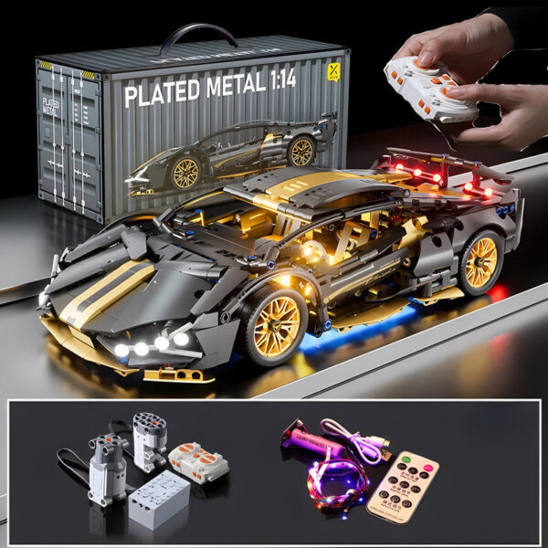 186525edc82e9662 Technical Racing Sport Car Model Building Blocks technic adults 1:14 DIY Supercar Brick Puzzle Toys Kid Adult Gift(1280+granule)