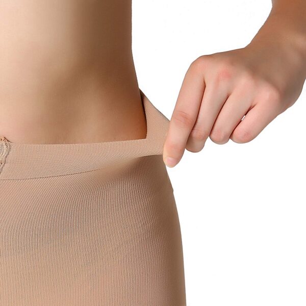 1877f2cc67187e3b MANZI Run Resistant Control Top Panty Hose Opaque Tights