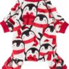 Gnome Dog Christmas Pajamas, Dog Winter Clothes for Small Dogs Girl, Lightweight Velvet Pet Jumpsuit, Cat Outfit, Black, Red, Small