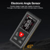 SNDWAY Dual Distance Meter Rechargeable Bilateral Laser Rangefinder 200m 120m Digital Tape Measure Angle Measurment Tool