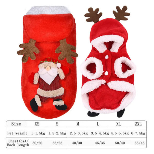 1899c198b055240e Christmas Clothes Winter Warm Soft Fleece Dog Sweater Clothing for Dogs Puppy Cat Chihuahua Costume Coat Pet Supplies