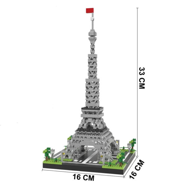 189afcc4072ef818 Knew Built Exquisite Paris Eiffel Tower Micro Mini Building Blocks Toys Set: LED Illuminated, Perfect Gift Illuminate Your World