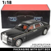 1:18 Rolls-Royce Phantom Car, Zinc Alloy Pull Back Diecast Car with Sound and Light, Realistic Modeg Model Toy