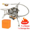 18a9941d6240fbaa Outdoor Gas Foldable Portable 3 Head for Travel Picnic BBQ 5800W Big Power Camping Windproof Stove Burner