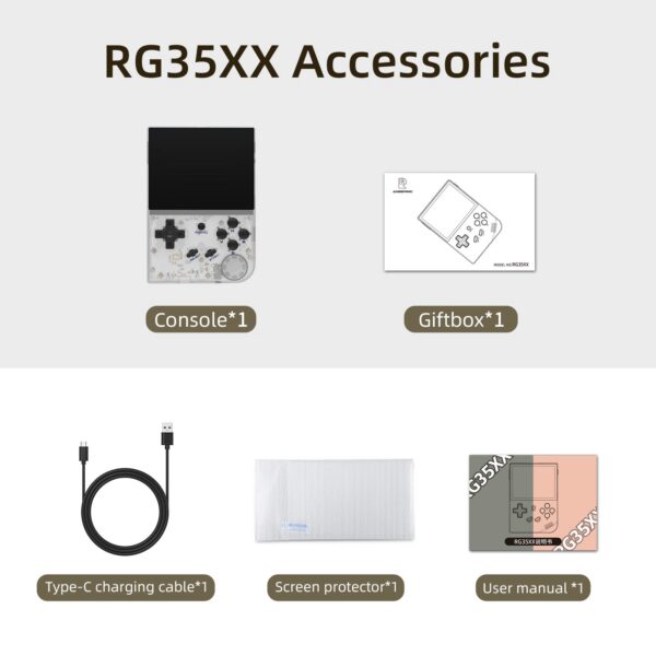 ANBERNIC RG35XX/RG35XX PLUS/RG35XX H Handheld 3.5″ IPS 640*480 Screen Portable Video Game Player Christmas Gifts