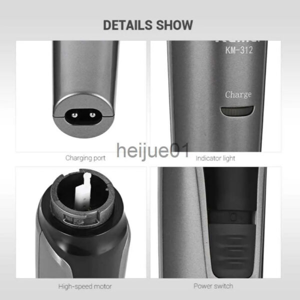 Electric Shavers 3in1 rechargeable beard trimer men micro shaver eyebrow hair trimmer for nose and ear cleaner grooming set x0918