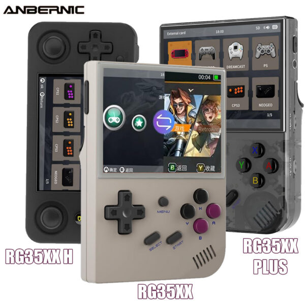 ANBERNIC RG35XX/RG35XX PLUS/RG35XX H Handheld 3.5″ IPS 640*480 Screen Portable Video Game Player Christmas Gifts