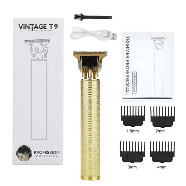 Men Electric Trimmers Set USB Rechargeable Hair Clipper Retro Double Cutter Head Shaver Beard Razor Haircut hine X0625