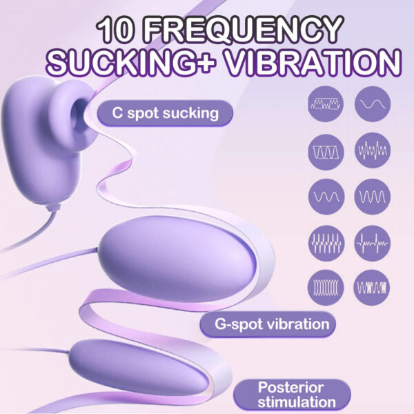 18e828c49b6217b9 10 Modes Silicone Sucking Vibrating Egg G Spot Vibrator For Women Masturbation Clit Massage Oral Sex Toys Couples Flirting Games