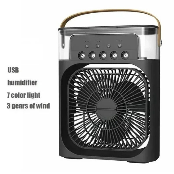 Portable Conditioners USB Electric Fan LED Night Light Water Mist Fun 3 In 1 Air Cooler Humidifie For Home
