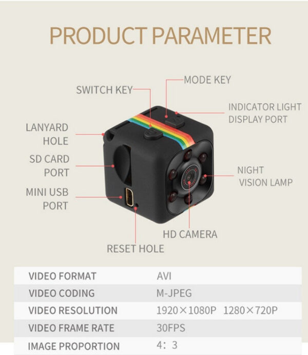 18ef579cce936d5d SQ11 1080p Mini Night Vision Sports SQ28 Outdoor Waterproof Cycg Car Recorder Diving Camera