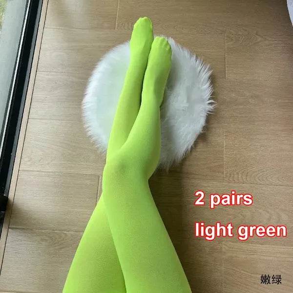 1910f2dc3d16baa0 Socks Hosiery 120KGS Plus Size Women Sexy Pantyhose Candy Color Warm Tights Multicolo 50D Veet Stockings Spring Autumn Super Elastic 231120