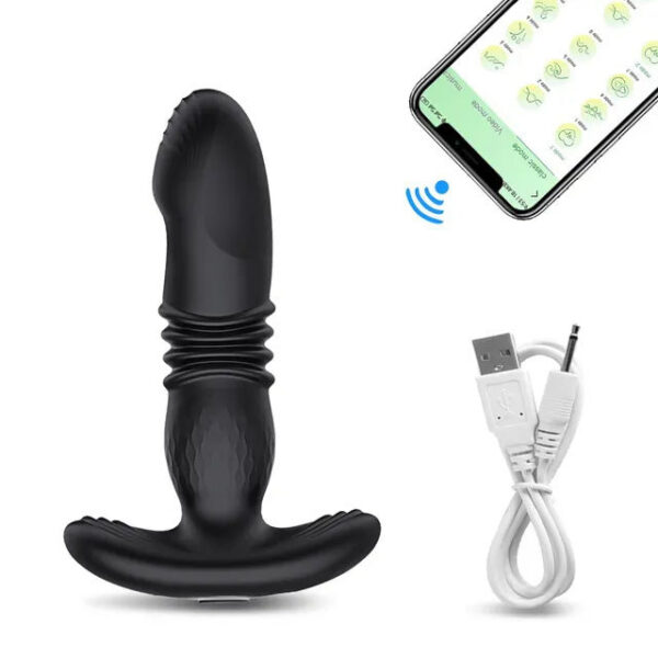 191109aa38559f5e Telescc Vibrating Butt Plug APP Vibrator Wireless Remote Sex Toys for Women Ass Anal Dildo Prostate Massager Buttplug