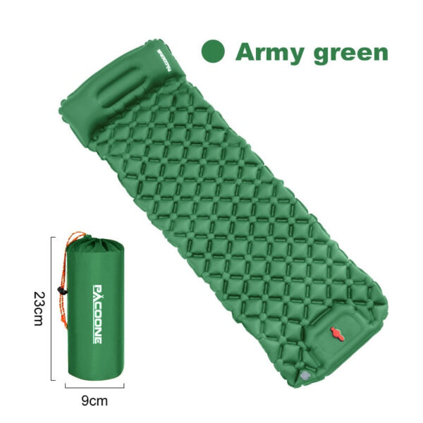 191acfd9b2f249be Outdoor Camping Iatable Mattress Sleeping Pad With Pillows Ultralight Air Mat Built In Iator Pump Hiking