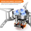 19227087fbc8671f Odoland 3500W/6800W Windproof Camp Stove Camping Gas Stove with Fuel Canister Adapter, Piezo Ignition, Carry Case, Portable Collapsible Stove Burner for Outdoor Backpacking Hiking and Picnic