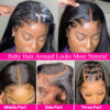 13x6 Bone Straight Human Frontal 5x5 Glueless Wigs For Women Pre Plucked With Baby Hair 13x4 Lace Front Wig