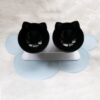 Elevated Cat Bowls with Raised Stand, Pet Food Water Feeder Bowl, 15° Tilted Pet Bowl Stress-Free Suit for Cats Small Dogs