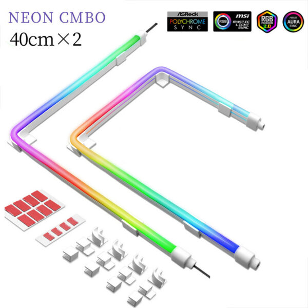 RGB LED Strip AURA Sync 5V 3 PIN ARGB Flexible Light Atmosphere Decorations for PC Case Chassis
