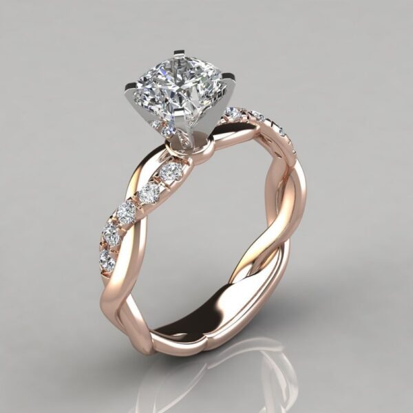 194b1e9e2a845bd0 DIWENFU 14K Rose White 1 Carat FL for Female Sier Gemstone 14 K Gold Jewelry Diamond Ring Box