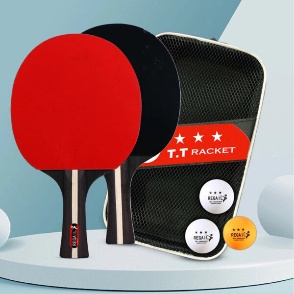 1952d0acedb7a9dc Table Tennis Racket 2 Rackets & 3 Balls Table Tennis Paddles Professional Ping Pong Paddle with Bag for Beginners Training Game