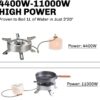 Fire-Maple Saturn Hochleistungs-Gaskocher für Camping 4400W-11000W mit Doppelvorheizer, Faltbarem und Tragbarem Gasbrenner inklusive Transporttasche