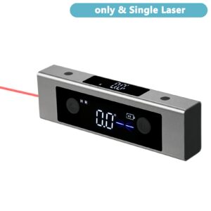 Level Digital Finder Angle Gauge Inclinometer with Backlight,Fast Precise Rechargeable Laser Measurement Device