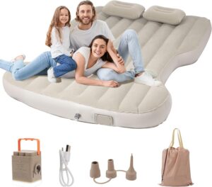 19650e95cd38dadb for Tesla Model Y Air Mattress, Self Inflating Car Camping Mattress with Wireless Charging Air Pump, 2 Pillows, Storage Bag, Sleeping Mat for Tesla Model Y Accessories 2020-2024 2025