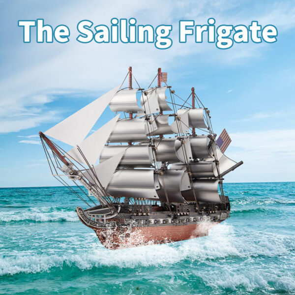 196c95982bcb7ae2 Piececool 3D Metal Puzzles Saig Frigate Boat Model Building Kits Assembly DIY Kit for Adult Brain Teaser