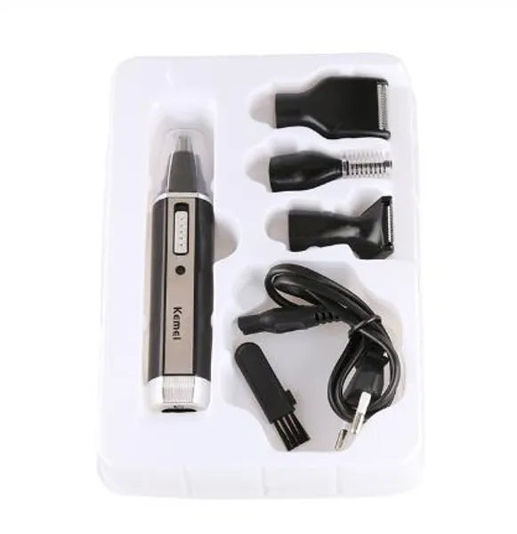 1974ce3e59688ba9 4 in 1 Rechargeable Men Electric Nose Ear Hair Trimmer Women trimming sideburns eyebrows Beard hair clipper cut Shaver