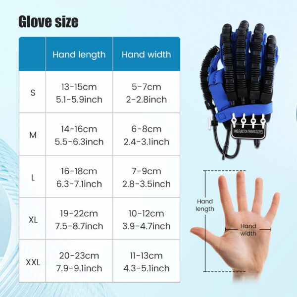 197b9e5d082f2174 Left & Right Hand Finger Rehabilitation Exerciser Robot Gloves Stroke Hemiplegia Cerebral Infarction Training Therapy Equipment