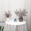 198021ebe41110ae Momkids 6 Pcs Babys Breath Bulk Artificial Faux Silk Flower Gypsophila Bouquet Winter Real Touch Fake Floral for Office Kitchen Wedding Restaurant Centerpieces Christmas Party Decor (White)