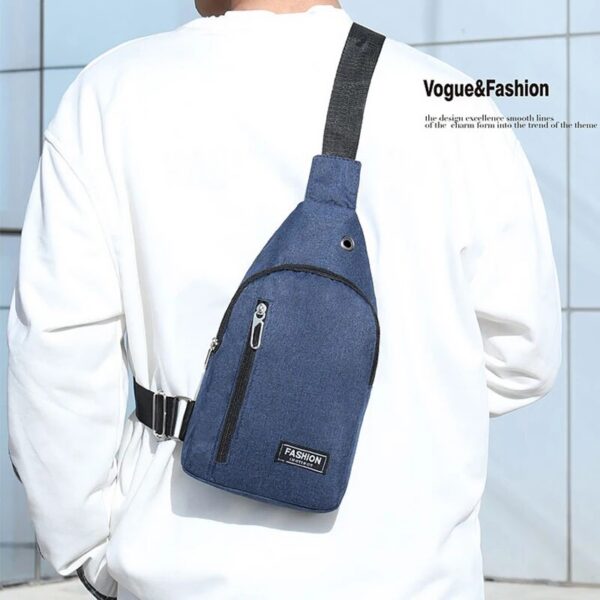 1983397d5106e19d Men New Leisure Fashion Trend One Shoulder Chest Outdoor Sports Multi Functional Crossbody Bag