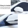2pcs Front Sunshade, Breathable Mesh Window Screen Streched up to 40", for C