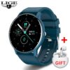 LIGE 2024 New Real-time Activity Tracker Heart Rate Monitor Sports Women Smart Watch Men Clock For Android IOS
