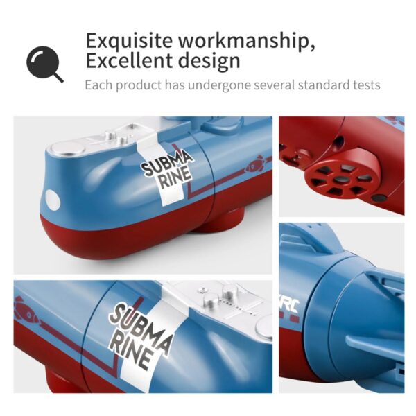 19a09d7398ceb921 Mini RC Submarine 0.1M/s Speed Remote Control Boat Outdoor Waterproof Diving Toys Simulation Model Kids Boys Girls Birthday Gift