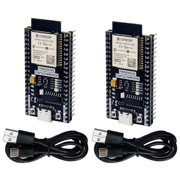 19a1df5449d67fbd Freenove ESP32-WROOM Wireless Board, Dual-core 32-bit 240 MHz Microcontroller, Python C Code, Example Projects Tutorial