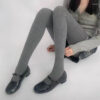Women Socks Leggings Pantyhose Fleece Woman Spring And Autum Solid Color Thickened Complexioned Simple Commute Worn Outside Thin Fluffy