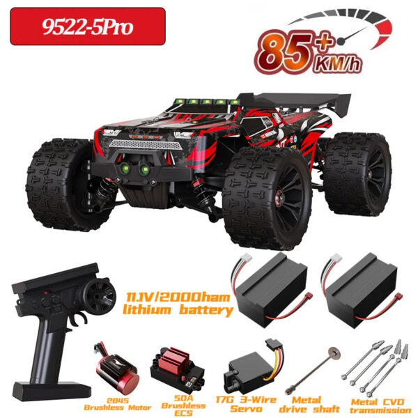 19a7ce269e7ea475 9522PRO 85KM/H High-speed RC Car Brushless Four-wheel Drive Off-road Drift 1:16 Professional Racing Car 9522 50KM/H Boy's Toy