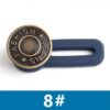 19ad15b6d8db6b4c 5pcs Metal Extender Perfect To Any Pants Free Sewing Retractable Jeans Waist Button Extended Buckles Fixing Kit