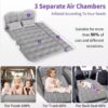19b11a6dfd0e1266 SUV Air Mattress - Thickened and Double Air Mattress Sided Flocking Travel Inflatable Car Mattress Bed with Electric Air Pump and 2 Pillows, Car Sleeping Bed for Home Outdoor and Travel