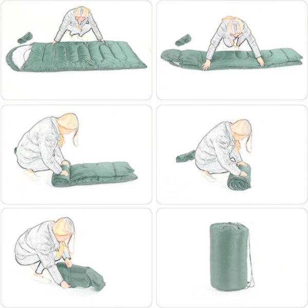 Wind Tour 3 Season Lightweight Waterproof Sleeping Bag Indoor & Outdoor for Hiking Backpacking Camping Traveling