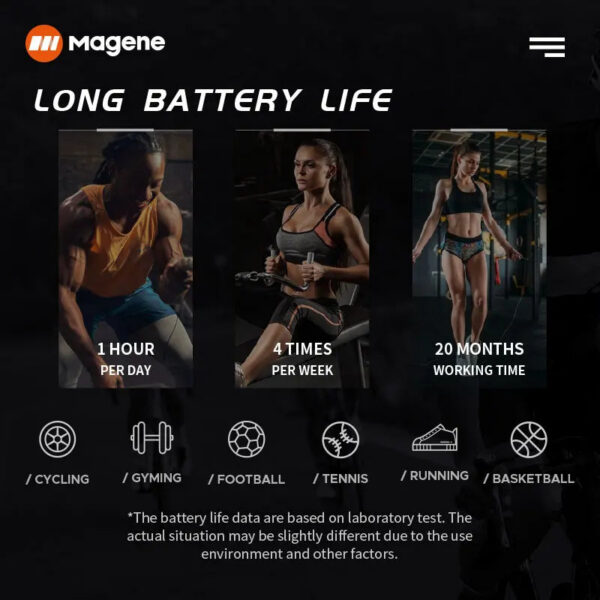 19cb4f3f9c281460 Magene Mover H64 Heart Rate Sensor Dual Mode ANT Bluetooth With Chest Strap Cycling Computer Bike forWahoo Garmin Sports Monitor
