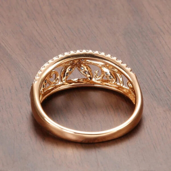 19cf526d8902f94d HOT SALE Full Diamond Engagement Wedding Statement Jewelry Larimar Gold Rings for Women