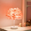 19d46954cdd2dede LED Nordic Style Romantic Bedside Lamp Wedding Goose Feather Table Light Living Room Bedroom Hotel Decoration