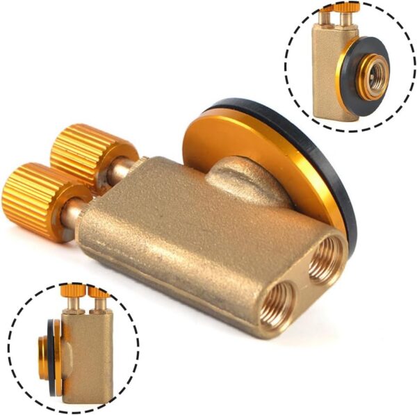 Camping Nozzle Bottle Convert Adapter Connector Stove Connector for Camping Gas Butane Canister to Screw Gas Cartridge Gas Canisters for Camping Stove （Long Tube)